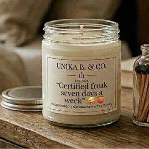 Candle: Certified Fr___k 7 Days A Week 9oz.